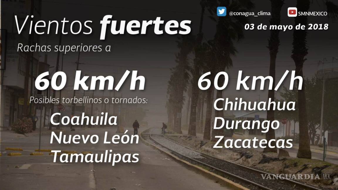 $!ALERTA riesgo de tornados y torbellinos en el norte del País