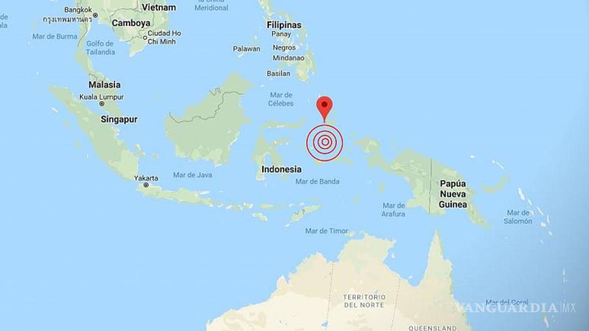 Se registra sismo de 6.9 grados en Indonesia; hay alerta de tsunami