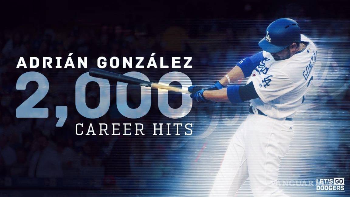 Adrián González consigue los 2000 mil hits en Grandes Ligas