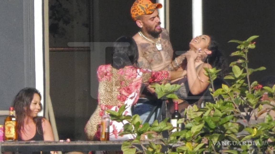 $!Captan a Chris Brown estrangulando a mujer