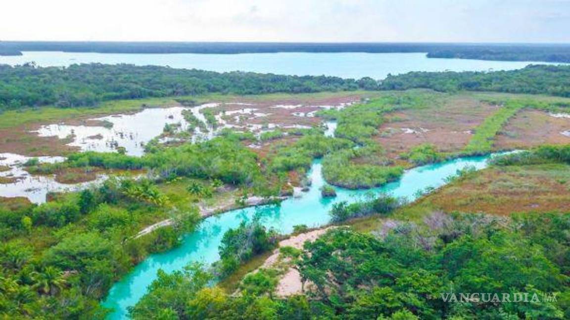 $!El flujo constante de agua proveniente del Estero de Chac proporciona un equilibrio perfecto para la Laguna de 7 Colores