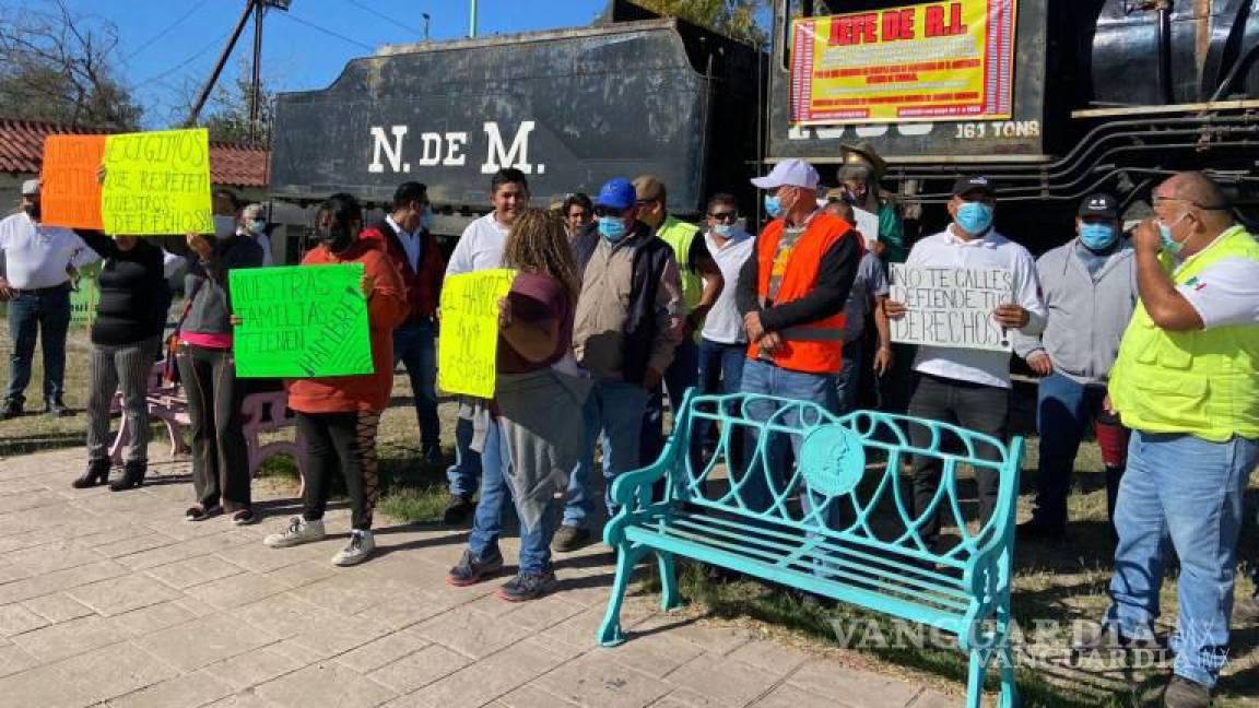 Frontera; despiden a ferrocarrileros tras reclamo contra líder sindical