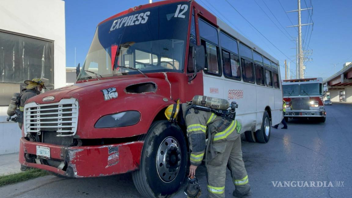 Saltillo: ruta Express sufre corto circuito y asusta a pasajeros con conato de incendio
