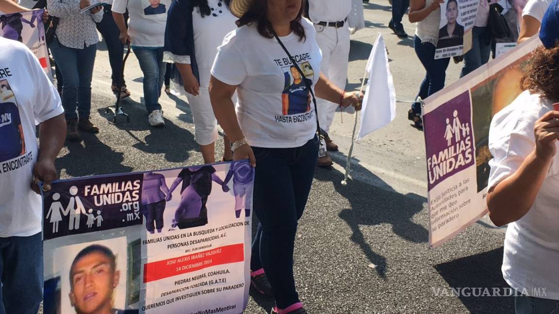 $!Madres de desaparecidos de Piedras Negras en la V Marcha de la Dignidad Nacional
