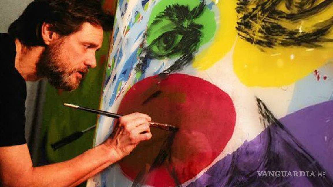 Muestra Jim Carrey nueva faceta como pintor
