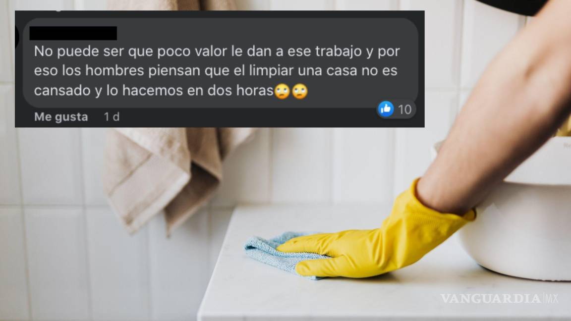 ‘65 pesos la hora por limpiar una casa’; la publicación en redes que generó polémica entre usuarios de Saltillo