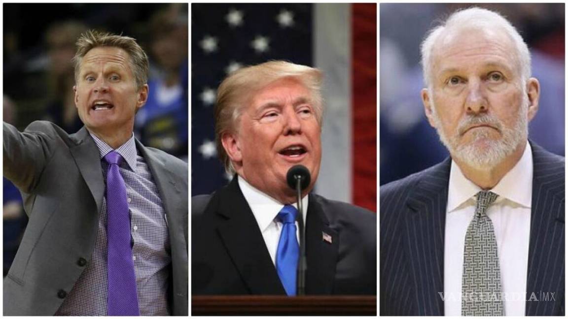 Donald Trump critica a Kerr y Popovich por su silencio en China