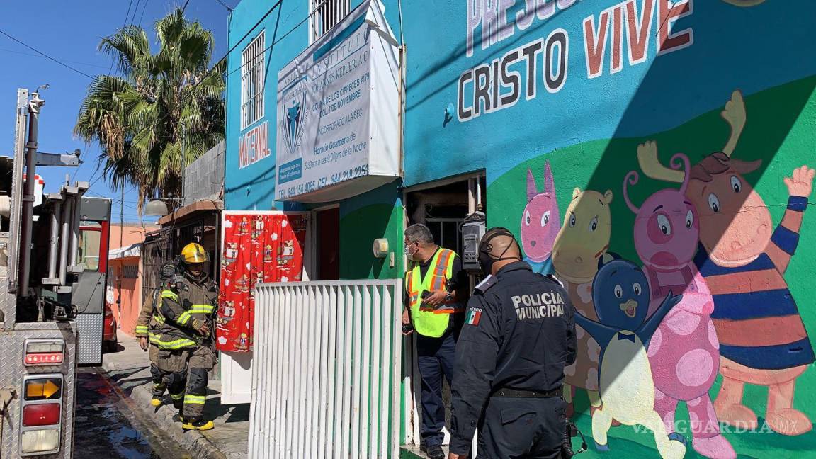 Veladora provoca incendio en Guardería de Saltillo; menores son evacuados
