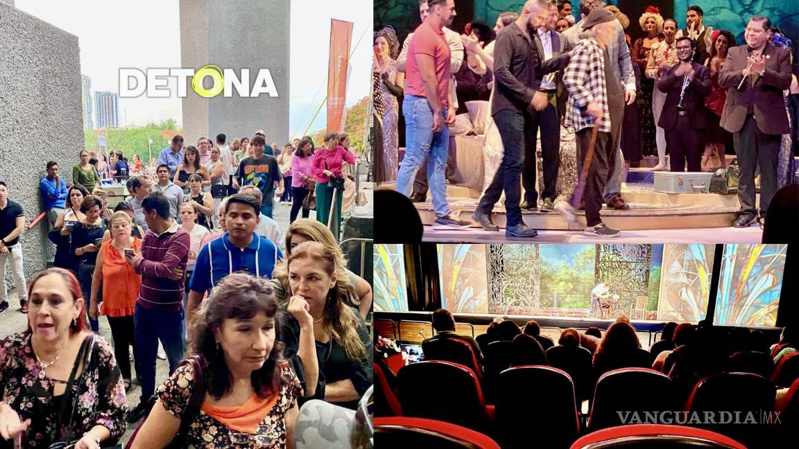 $!Muchos no pudieron entrar a ver a La Traviata, pero adentro, sobraron butacas vacías y faltó escenario para tantos que subieron a llevarse laplausos, nomás faltaron los puesteros de la Macroplaza.