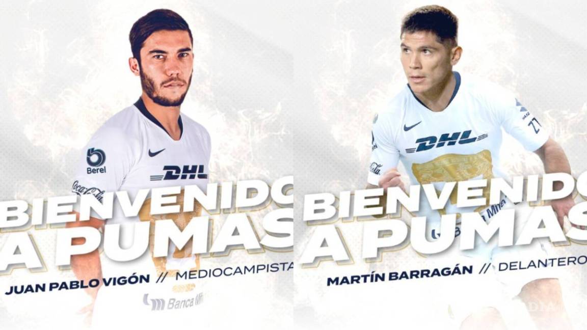 Desde Atlas y Necaxa, Pumas anuncia a sus dos nuevos fichajes para el Apertura 2019
