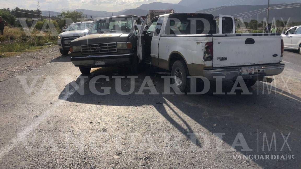 $!Una mujer lesionada deja choque en la carretera a Zacatecas