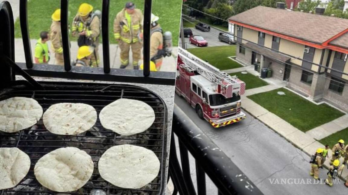 ¿Termina mal? Mexicano hace ‘carnita asada’ en Canadá y llegan los bomberos