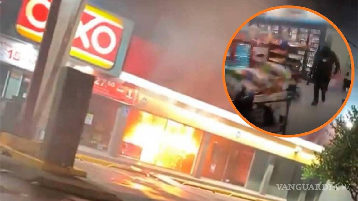 “Pura gente del señor Mencho”: gritaron hombres armados tras incendiar una tienda Oxxo