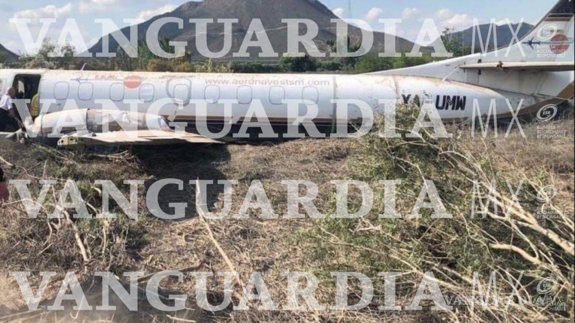 Avioneta aterriza de emergencia en Ramos Arizpe
