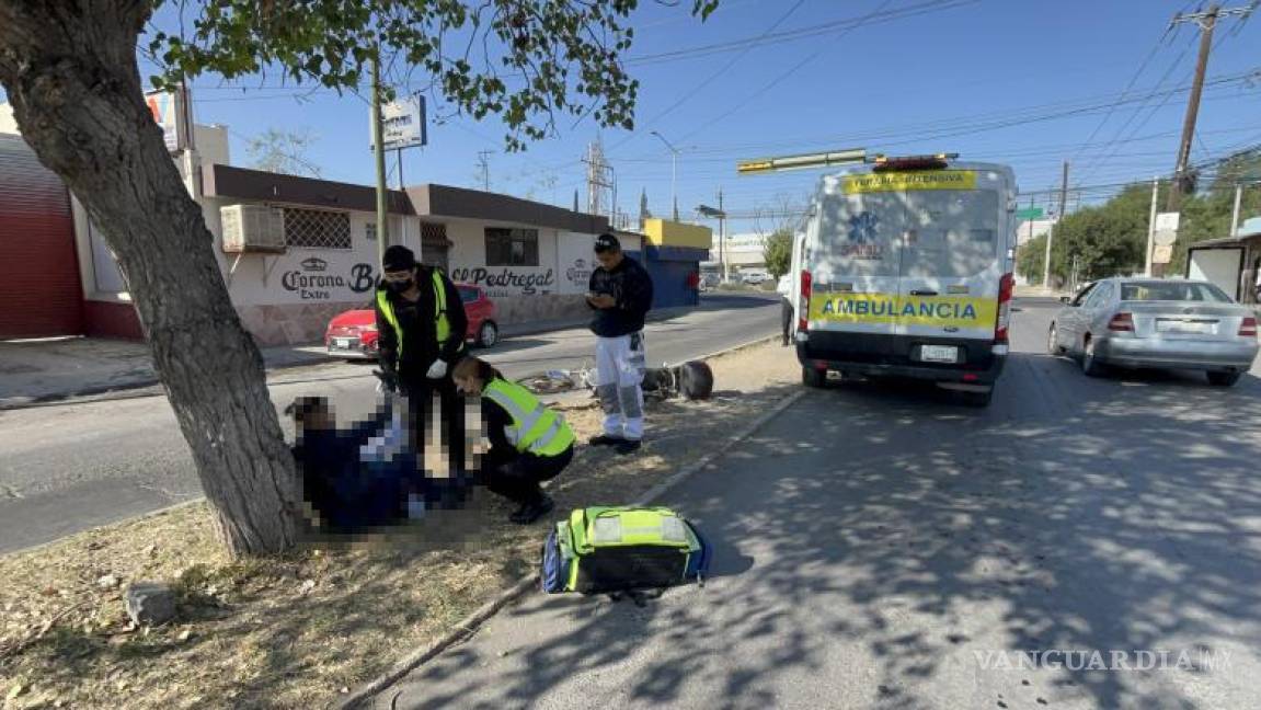 $!El accidente dejó a Samuel ¨N¨ con una lesión leve en la pierna izquierda.