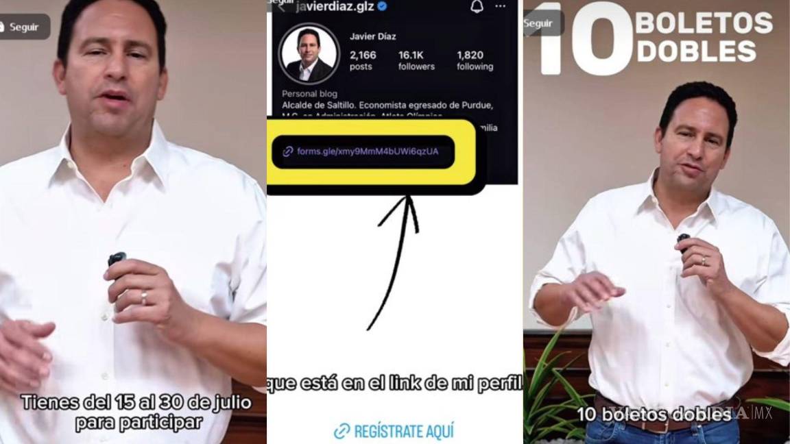 ¿Quieres asistir al concierto de Miguel Bosé en Saltillo? El alcalde Javier Díaz sortea 10 pases dobles