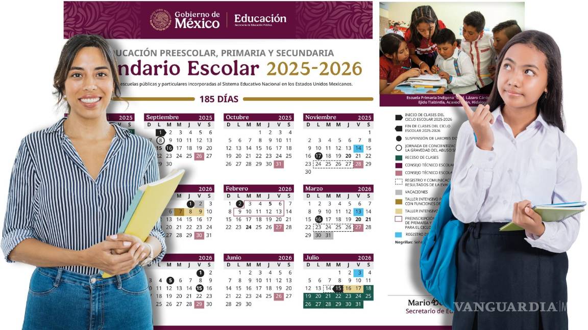 SEP: Ciclo Escolar 2025-2026 tendrá 185 días y no 190 días, ¿por qué?