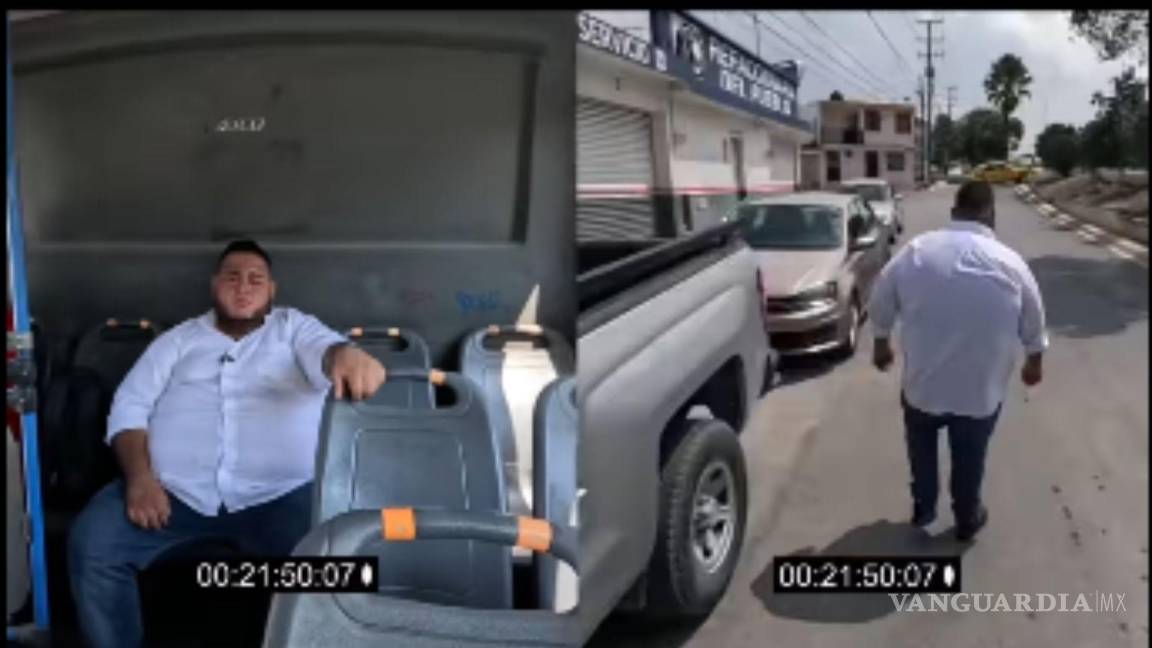 Se hace lo mismo a pie que en la ruta; diputado realiza ejercicio con transporte público de Saltillo