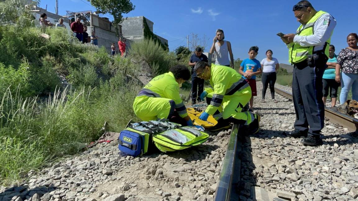 Reportan intento de homicidio al surponiente de Saltillo; hombre es arrojado hacia el tren durante riña