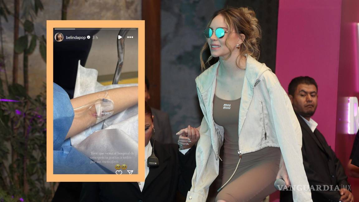 ¿Por qué hospitalizaron a Belinda? Comparte cantante foto y alarma a sus fans