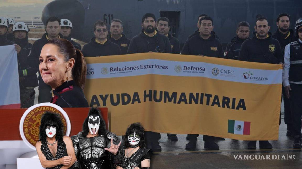 Agradece integrante de Kiss a Claudia Sheinbaum por ayudar en incendios de Los Ángeles, California