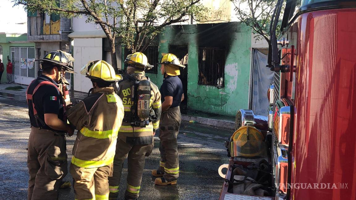 Incendio en vivienda al sur de Saltillo causa gran movilización; no se reportan lesionados