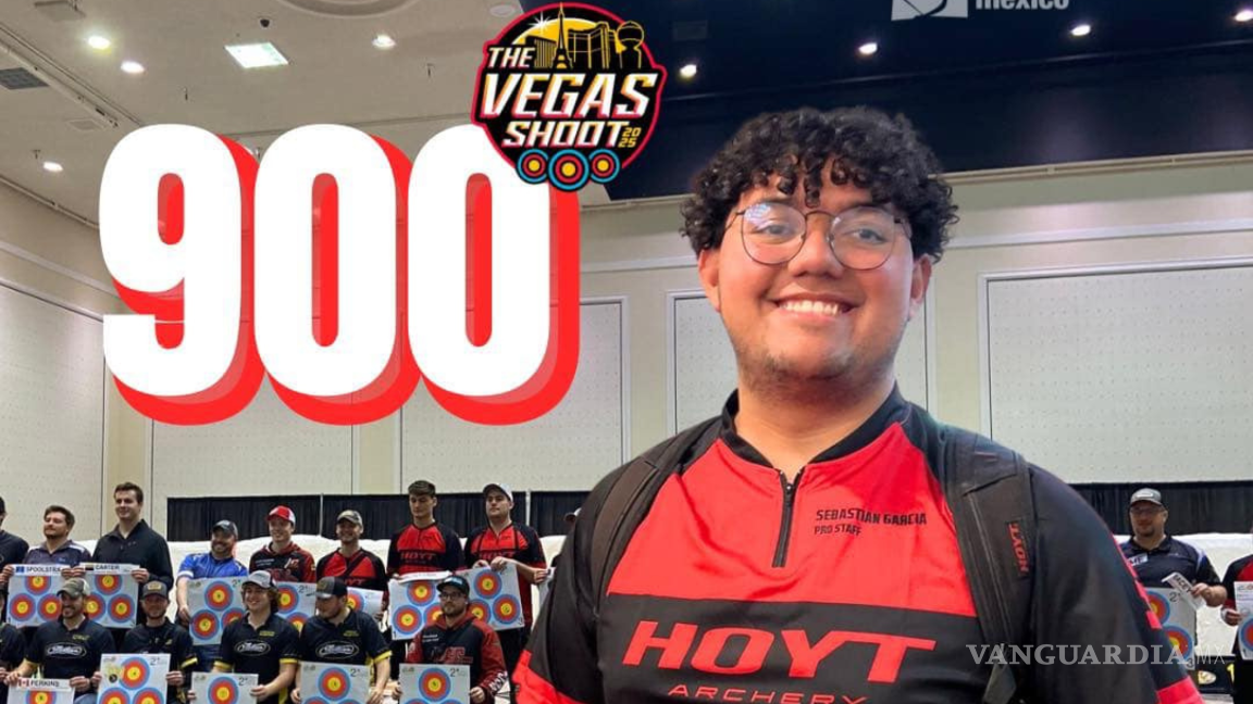 Coahuilense Sebastián García, rompe récord nacional en ‘The Vegas Shoot’ con un 900 perfecto en tiro con arco