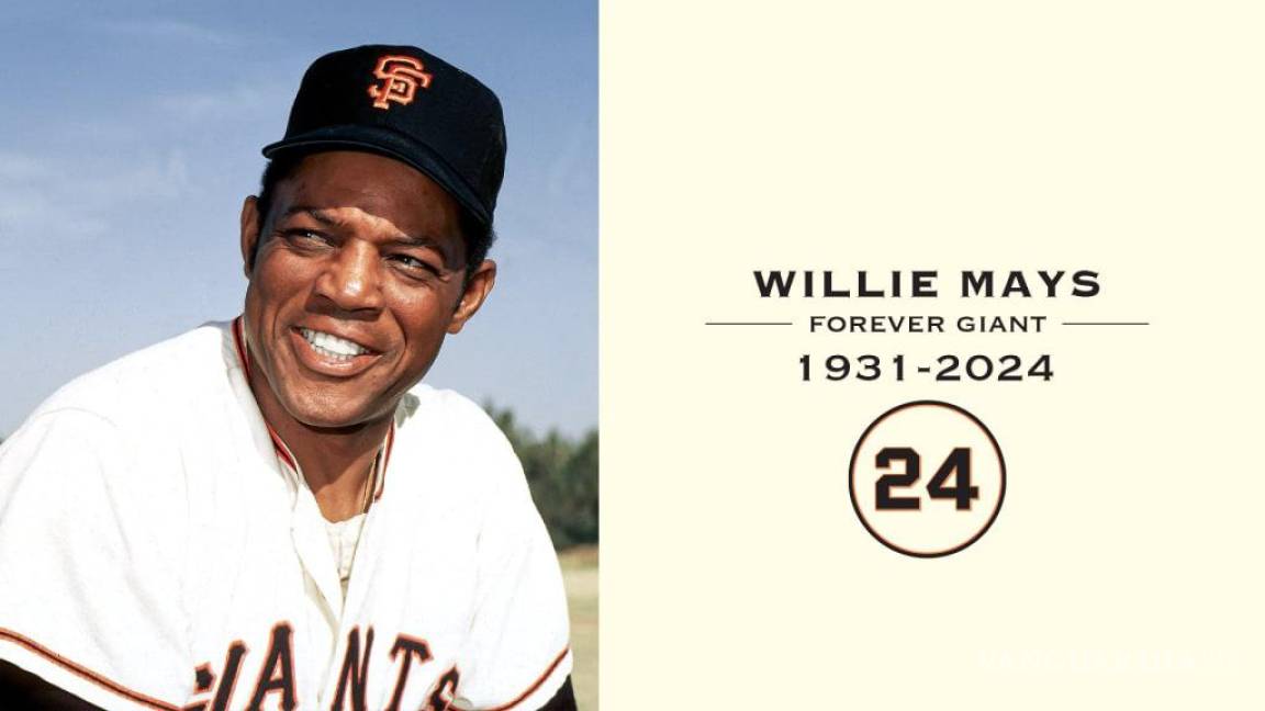 ¡Luto en el béisbol!: Fallece Willie Mays a los 93 años