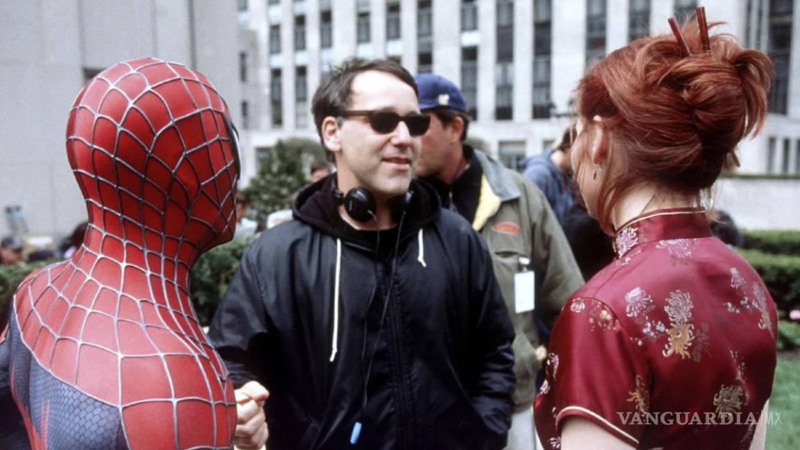 $!Sam Raimi con Tobey Maguire y Kirsten Dunts cuando filmaron la primera trilogía de Spider-Man.