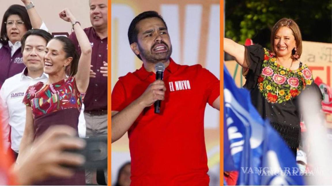 ¡Inicia la carrera! INE aprueba candidaturas presidenciales de Gálvez, Sheinbaum y Álvarez Máynez