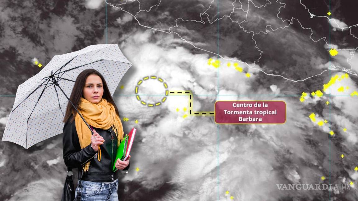 ¡Prepárese! Tormenta Tropical ‘Bárbara’ en costas mexicanas con lluvia; posibles tornados en Coahuila