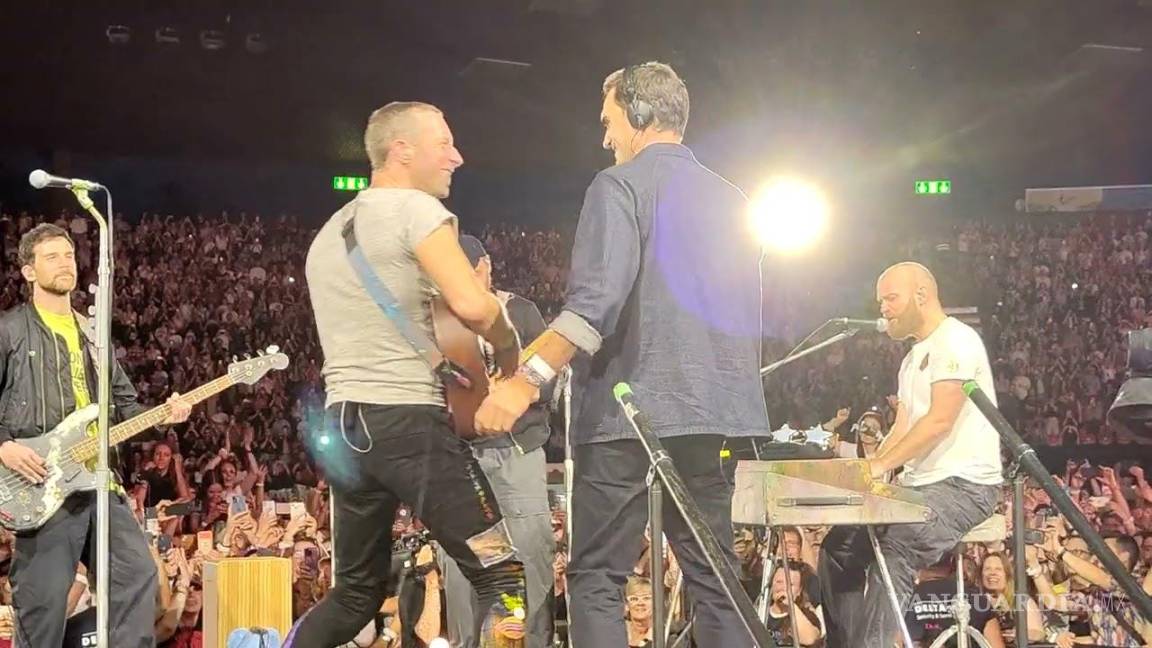 Roger Federer y Coldplay vivieron un momento ‘chusco’ durante concierto