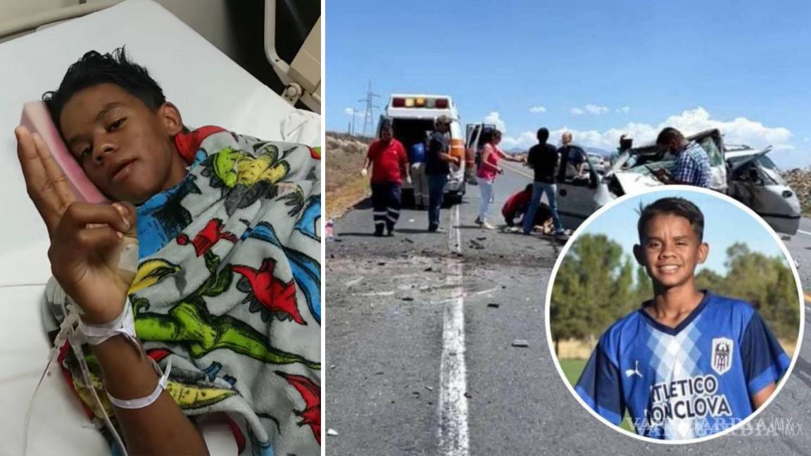 ‘Ya todo mejor, todavía falta’; padre de futbolista coahuilense lesionado en carreterazo de la Monterrey-Monclova