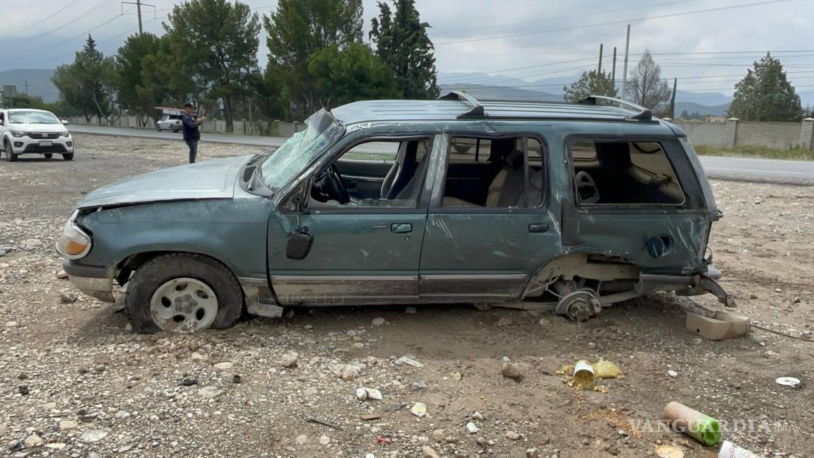 Sorpresivo accidente en la Zacatecas-Saltillo: conductor escapa sin heridas