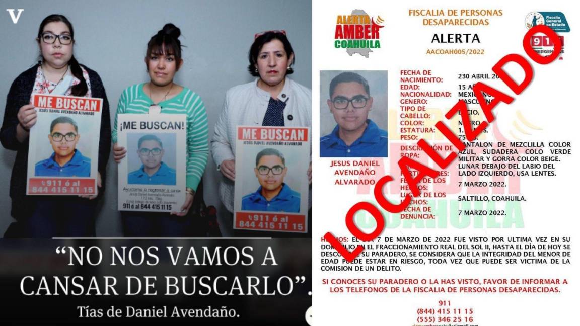 ‘Llorando de felicidad’: tías de Jesús Avendaño tras localización del saltillense de 15 años en Guerrero