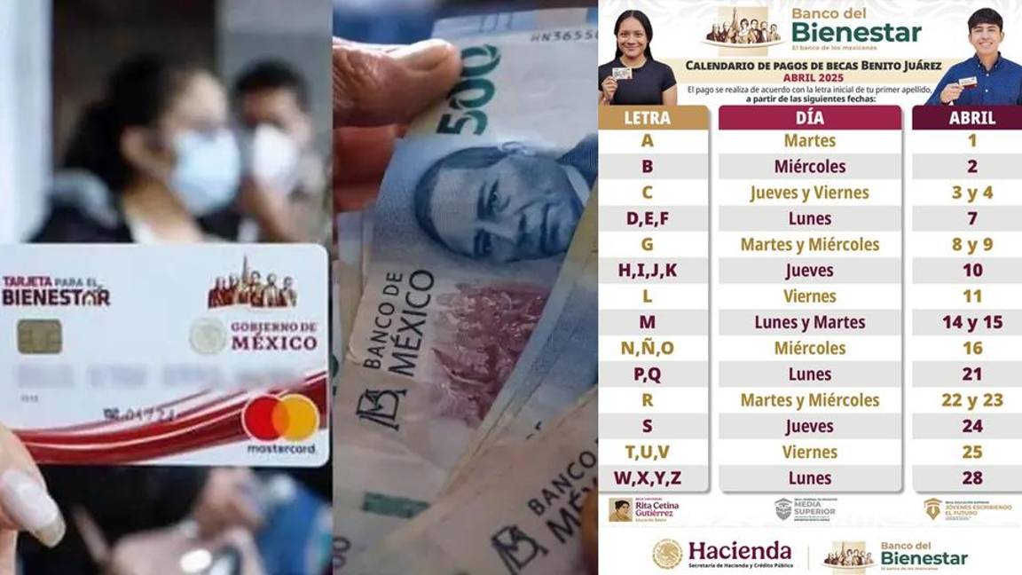 Becas del Bienestar Benito Juárez y Rita Cetina... ¿Qué apellidos reciben su pago de mil 900 y 5 mil 800 pesos del 22 al 28 de abril, según el calendario?