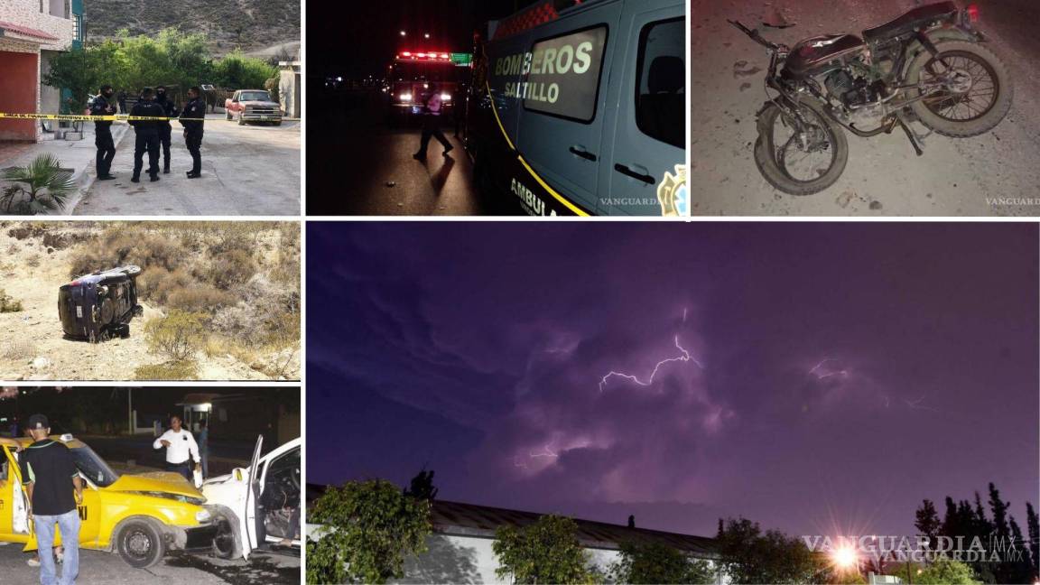 ¡Santo fin de semana en Coahuila! Hubo 5 muertos, choques, incendios, granizo y tormenta