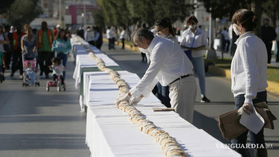 ¿Sabías que Saltillo tuvo el récord Guinness por la Rosca de Reyes más larga del mundo?