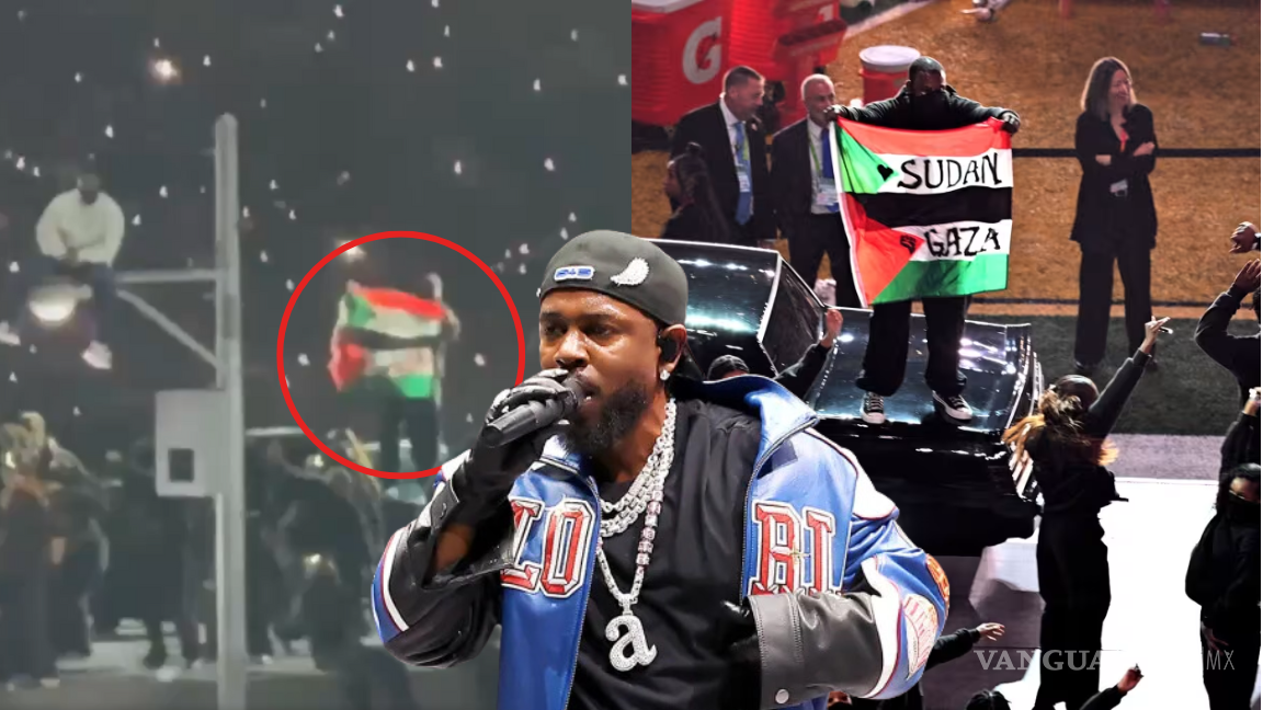 Detienen a bailarín durante medio tiempo del Super Bowl LIX por mostrar bandera de Palestina (VIDEOS)