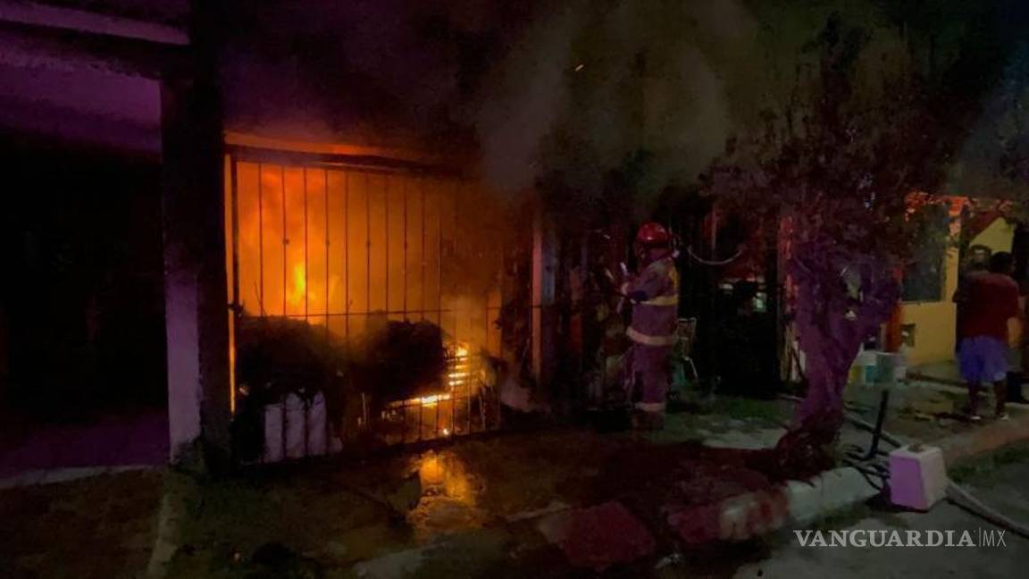 $!Familia y mascota lograron salir ilesos tras el siniestro en su domicilio.