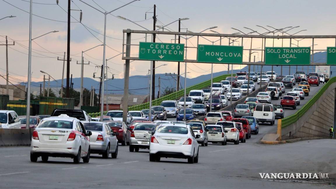 $!Los tiempos de traslado en Saltillo aún están por debajo de Monterrey, pero se van acercando.