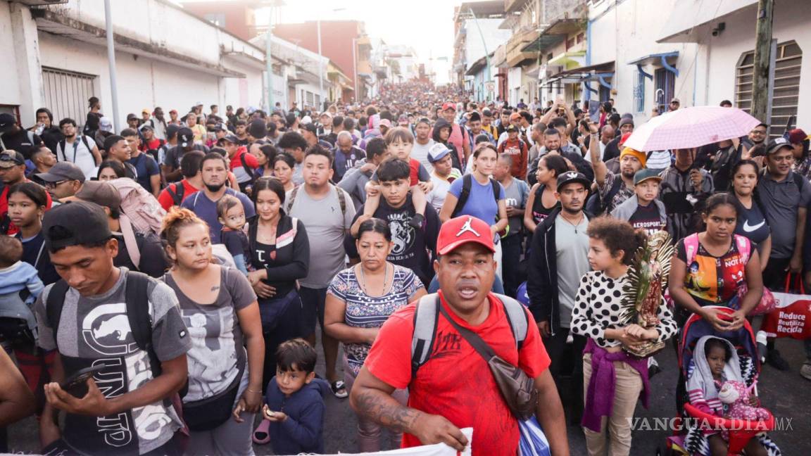 Caravanas migrantes se multiplican en la frontera sur de México