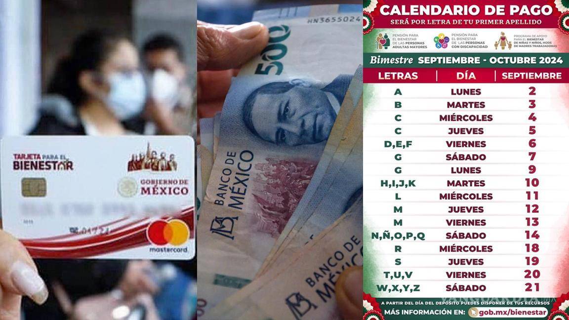 Pensión del Bienestar... ¿Qué apellidos reciben el pago de 6 mil pesos del 5 al 21 de septiembre, según el calendario?