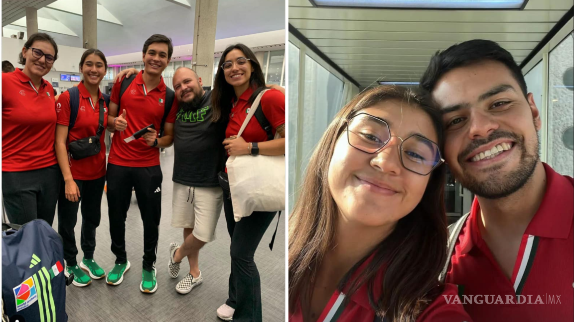 Coahuilenses rumbo a París 2024: Bruno Martínez, Ana Paula Vázquez y Ángela Ruiz han aterrizado en su preparación