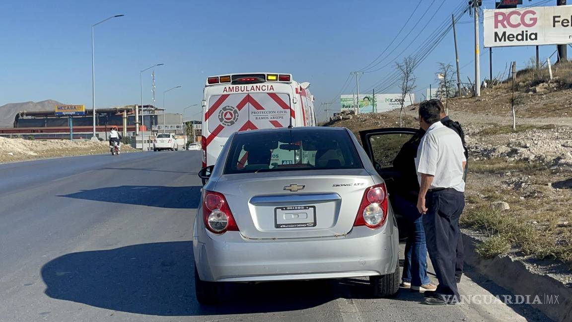 Por ‘atravesado’ ocasiona accidente en Ramos Arizpe