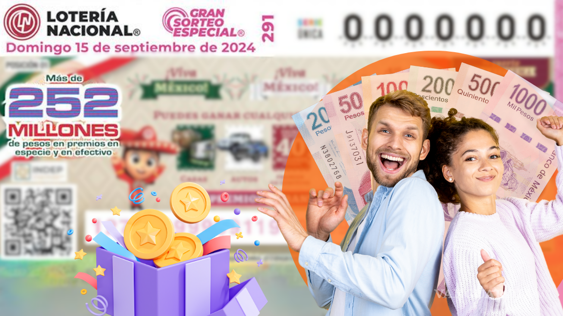 Lista completa de resultados de GRAN SORTEO ESPECIAL 291 del domingo 15 de septiembre de la Lotería Nacional