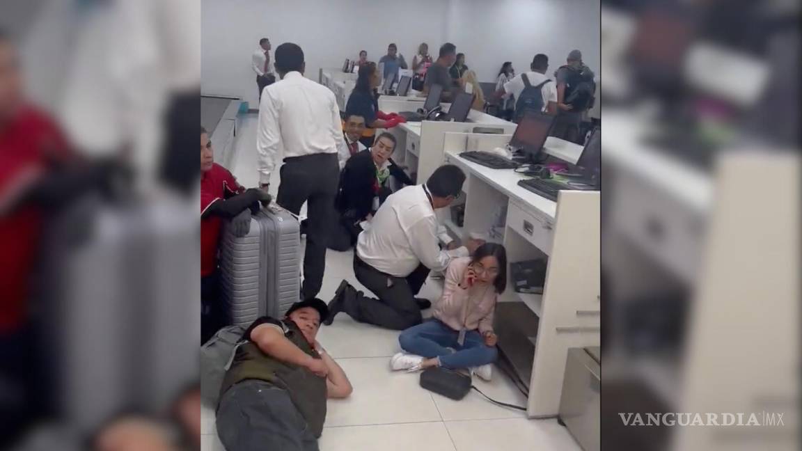 Balacera desata pánico en Terminal 1 del AICM, agresor es detenido y policías resultan heridos