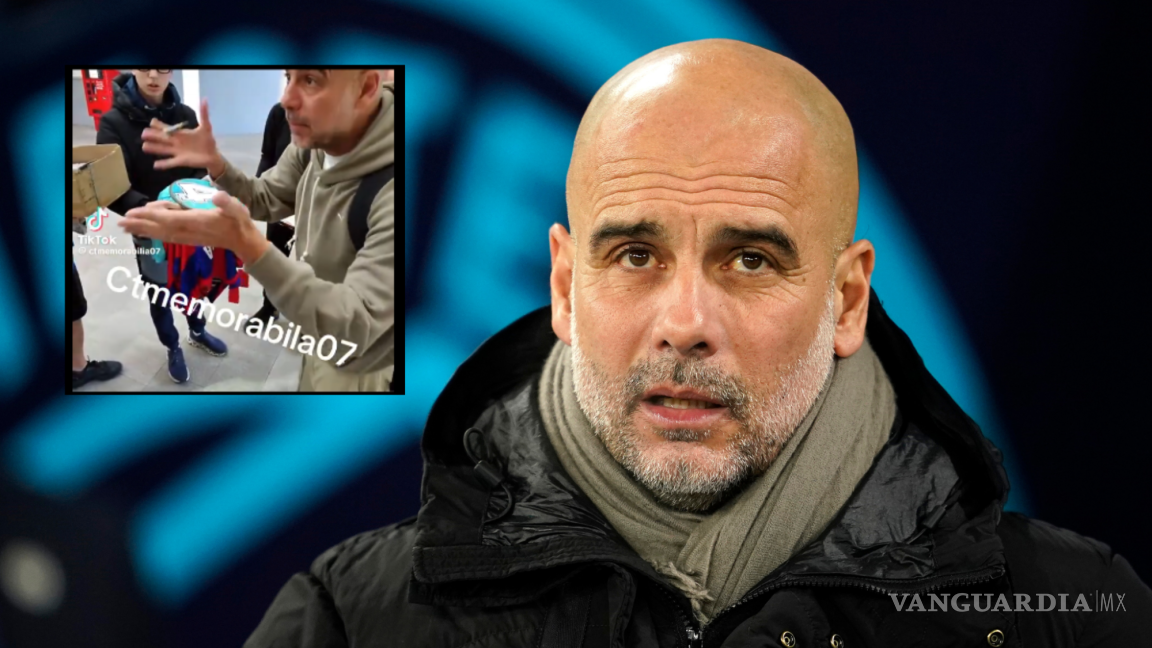 Pep Guardiola le niega autógrafos a un grupo de jóvenes aficionados del Manchester City