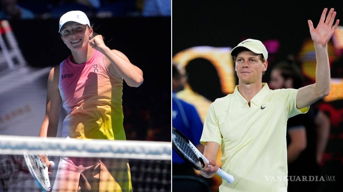 Iga Swiatek y Jannik Sinner mantienen su alto nivel y pasan de ronda en Australian Open