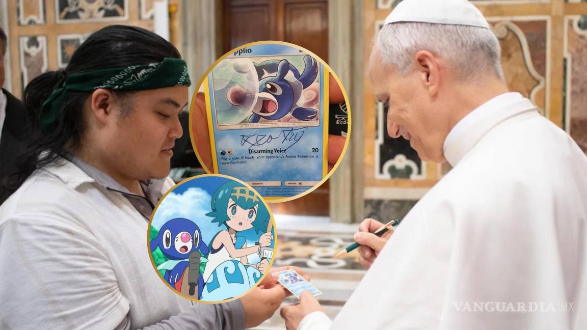 ¿Es líder de gimnasio? Bendice el Papa León XIV carta de Pokémon